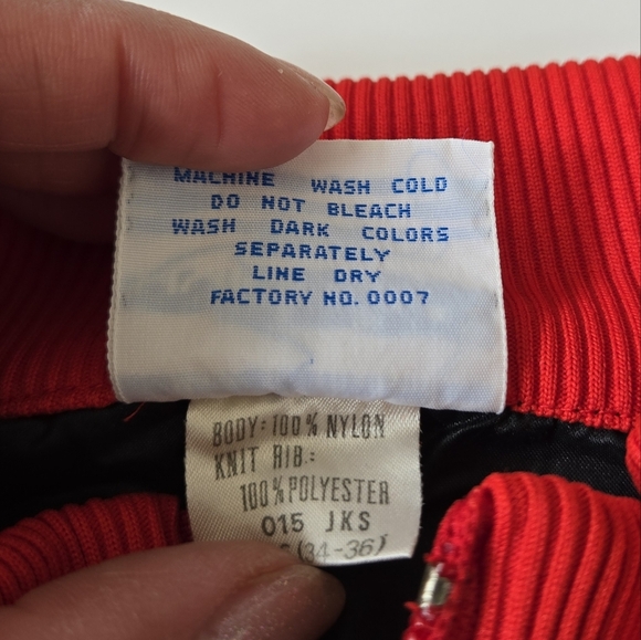 Adidas Windbreaker Jacket Men's S Full Zip Colorblock Zip Pockets VTG 1970S RED - Picture 13 of 16